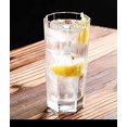 thumbnail image 5 of IGUOHAO 6 Pack Unique Octagonal Highball Glasses Drink Glasses, 11 Ounce Clear Glass Cup Tumbler Beverage Set, 5 of 5