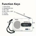 thumbnail image 2 of Portable AM FM Radio - Mini Radio with Telescopic Antenna and Headphone Jack, Stereo Speaker Receiver Music Player, 2 of 4