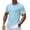 Sky Blue, variant on Men's Sports T-Shirts Short Sleeve Crew Neck Solid Color Lightweight Breathable Quick Dry Tops Fitness Workout (XL, White)