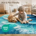 thumbnail image 4 of ODIKA 2'x3' Sea Wave Pastel for Relaxation Spaces Washable Doormat Non-Slip, Low Pile for Entryway, Kitchen, Laundry Room, 4 of 7