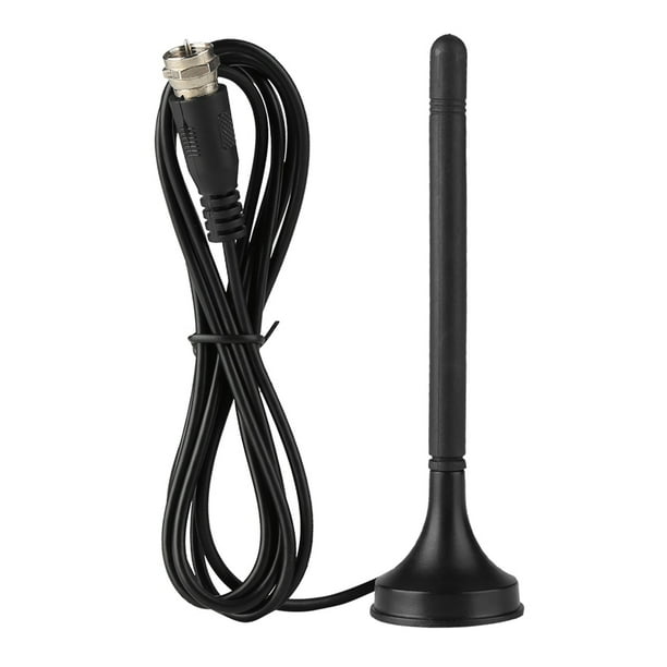 Antena digital DVB-T para interior HDTV para coche UHF VHF banda dual base magnética 10 dB