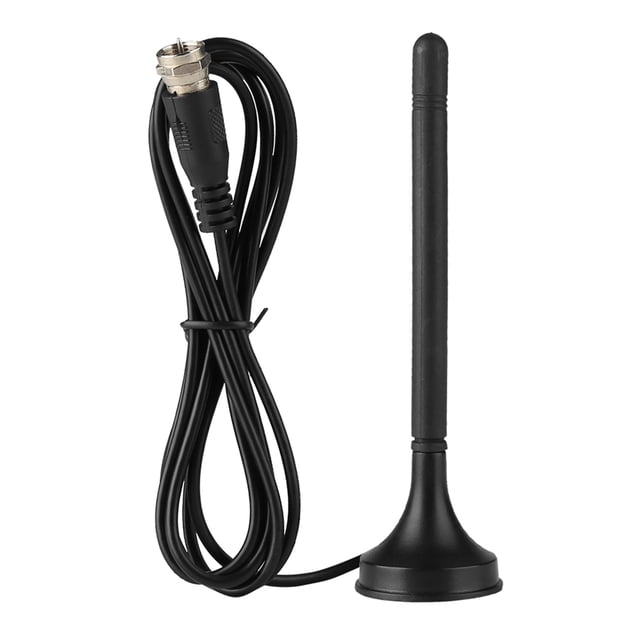 Antena digital DVB-T para interior HDTV para coche, UHF, VHF, banda dual, base magnética de 10 dB