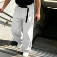 thumbnail image 4 of StSilkitty Mens Casual Pants Elastic Waist Baggy Wide Leg Pants Lightweight Soft Breathable Trousers with Pockets, 4 of 9