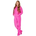 thumbnail image 4 of Footed Pajamas - Perfect Pink Adult Hoodie Chenille One Piece - Adult - Double XL/Wide (Fits 6'4 - 7'0"), 4 of 5