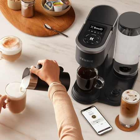 Keurig - K-Cafe SMART Single-Serve Coffee Maker and Latte Machine with WiFi Compatibility - Black