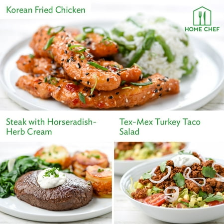 Home Chef Meal Kits, Farmhouse Dinner for 2. 3 Meals