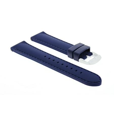 Seamaster Planet Ocean Rubber Strap - 22MM SOFT RUBBER DIVER STRAP BAND FOR OMEGA SEAMASTER PLANET OCEAN BLUE 6P