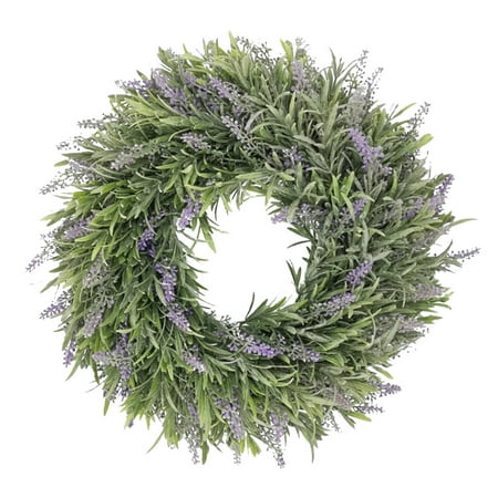 

Naughtyhood Christmas Lavender Simulation Garland Ring Field Pendant Door Knocker Round Wreath Clearance sale Home Decoration