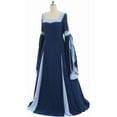 thumbnail image 3 of Renaissance Dress Women Medieval Victorian Dresses Pirate Skirt Renaissance Fairy Elf Dress, 3 of 7