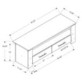 thumbnail image 5 of Monarch Specialties Tv Stand, 48 Inch, Console, Living Room, Bedroom, White Laminate, 5 of 6