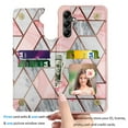 thumbnail image 2 of Njjex Wallet Case For Samsung Galaxy A14 5G PU Leather ID Cash Credit Card Holder Slots Magnetic Closure Flip Cover [Marble], 2 of 7