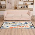 thumbnail image 2 of Yayeee Runner Rug for Bedroom 2'x6' Machine Washable Hallway Non Slip Mat, Blue Sardines Pattern, 2 of 8