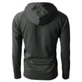 thumbnail image 4 of H2H Mens Casual Slim Fit Hoodie Zip-Up Long Sleeve Active Jersey Jackets (KMOHOL019), 4 of 6