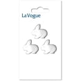 thumbnail image 1 of LA VOGUE Novelty Shank Button - White Rabbit, 15 mm (0.59 in), 1 of 2