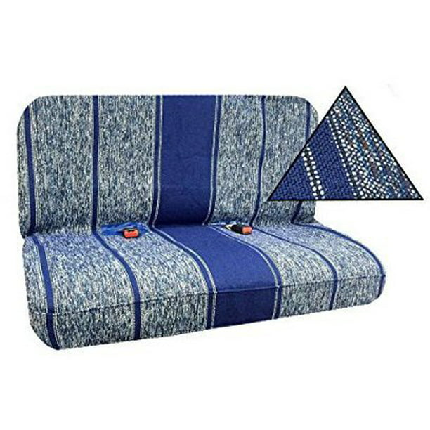 Autosphere Premium Blue Saddle Blanket Bench Seat Cover Baja Woven Design Universal Fit For Chevrolet Ford Dodge Toyota Jeep Cars And Trucks Com - Saddle Blanket Bench Seat Covers For Old Trucks
