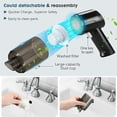 thumbnail image 4 of Cordless Car Vacuum Cleaner Small Floor Wet & Dry Handheld Hoover Strong Suction, 4 of 5