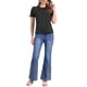 thumbnail image 2 of CAMISA DE PUNTOS DE POLKA PARA MUJERES INSPIRE CHIC CON MANGAS CORTAS Y PUFF, BLUSA VINTAGE CON BOTONES Y COLLAR PETER PAN, TALLA S, NEGRO Y BLANCO, 2 of 6