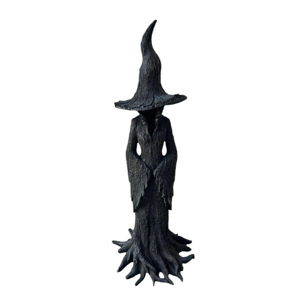 Estatua De Bruja De Halloween, Figura Coleccionable Espeluznante Para Mesa, Estante De Oficina