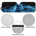 thumbnail image 6 of Yuyamidu Blue Wolf Windshield Sun Shade for Jeep Wrangler TJ JK JKU JL JLU, Cool Car Winshied Sunshade, Effectively Blocking Heat and UV Rays, 6 of 7