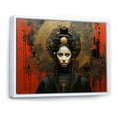 thumbnail image 2 of Designart "Silent Samurai Woman of Grace in Japanese Art I" Japan Art Floater Framed Wall Decor, 2 of 7