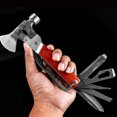 thumbnail image 2 of Multitool Camping Hammer Axe Hiking Emergency Survival Multitool 14 in 1 with Folding Mini Knife Saw Screwdrivers Hatchet Plier Gift for Men Dad Husband, 2 of 5