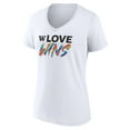 thumbnail image 2 of Women's White Washington Huskies Love Wins V-Neck T-Shirt, 2 of 3