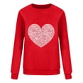 thumbnail image 6 of NuoCaiYun Sweatshirt for Women Love Heart Print Casual Long Sleeve Shirts Valentine Pullover Blouse Tops, 6 of 6