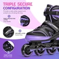 thumbnail image 2 of 2PM SPORTS Kids Adjustable Inline Skates, Youth Inlie Skates for Girls Boys Women Ages 4-12 5-8 8-12 with Full Light Up Wheels, 2 of 6