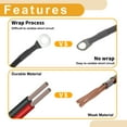 thumbnail image 3 of Unique Bargains 1 Pc 8 AWG Gauge Universal Battery Inverter Cable for Car Vehicle Boat RV Solar Battery Cable Tinned Copper 3/8" Lug 5/16" Lug Black 2FT, 3 of 7
