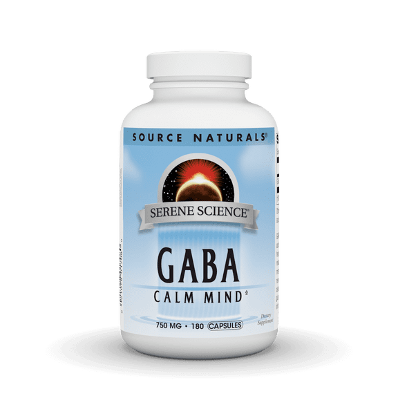 Source Naturals Serene Science GABA for a Calm Mind 750 mg - 180 Capsules