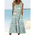 thumbnail image 3 of Printed Vest Dress with Pockets- the Perfect Summer Style for Fashionable Women, 3 of 7