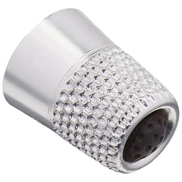 colonial needle top thimble, small, silver