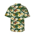 thumbnail image 3 of Haiem Sunflowers And Butterflies Printed Hawaiian Shirt for Men - Men’s Casual Beach Summer Shirts - Stretch Fabric with Modern Fit-3X-Large, 3 of 9