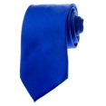 thumbnail image 1 of TopTie Cravate Unisexe Couleur Unie Bleue Cravate Régulière, 1 of 7
