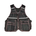 thumbnail image 4 of DYNWAVECA Tool Vest Multifunctional Utility Workwear for Craftsmen Handyman Technician Coffee, 4 of 9