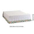 thumbnail image 3 of Non Slip Lace Bed Skirt Elastic Drooping Bed Skirt Hotel Style Bed Skirt Suitable For Home Hotel Spring Mattress, 3 of 6