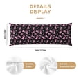thumbnail image 3 of Balery Breast Cancer Awareness (2) Funda Protectora para Almohada Corporal de Algodón Hipoalergénico con Cierre(55 x 21 pulgadas), Almohadas No Incluidas, 3 of 7