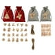 thumbnail image 1 of Bolsos de calendario de Navidad DIY Caramelo Bocadillos Regalo Almacenamiento de regalo Decoración de la casa con pegatinas Clips para adultos D 24 piezas Inevent HA010040-04B, 1 of 6
