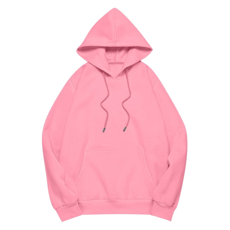TQWQT Women's Pink Hoodie Oversized Y2k Pullover Hooded