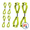 Lime, variant on JORESTECH Glove Clip Holder 3-Pack, Work Glove Grabber with Belt Attachment for Construction and Jobsite Use