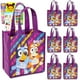 thumbnail image 1 of Juego de bolsas para regalos de fiesta Bluey, 6 bolsas reutilizables de 20 x 18 x 10 cm, 1 of 8