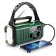 thumbnail image 2 of 10000mAh Hand Crank Emergency Solar Radio, NOAA/AM/FM Weather Radio USB Type-C Charging and LED Reading Lamp, 2 of 5