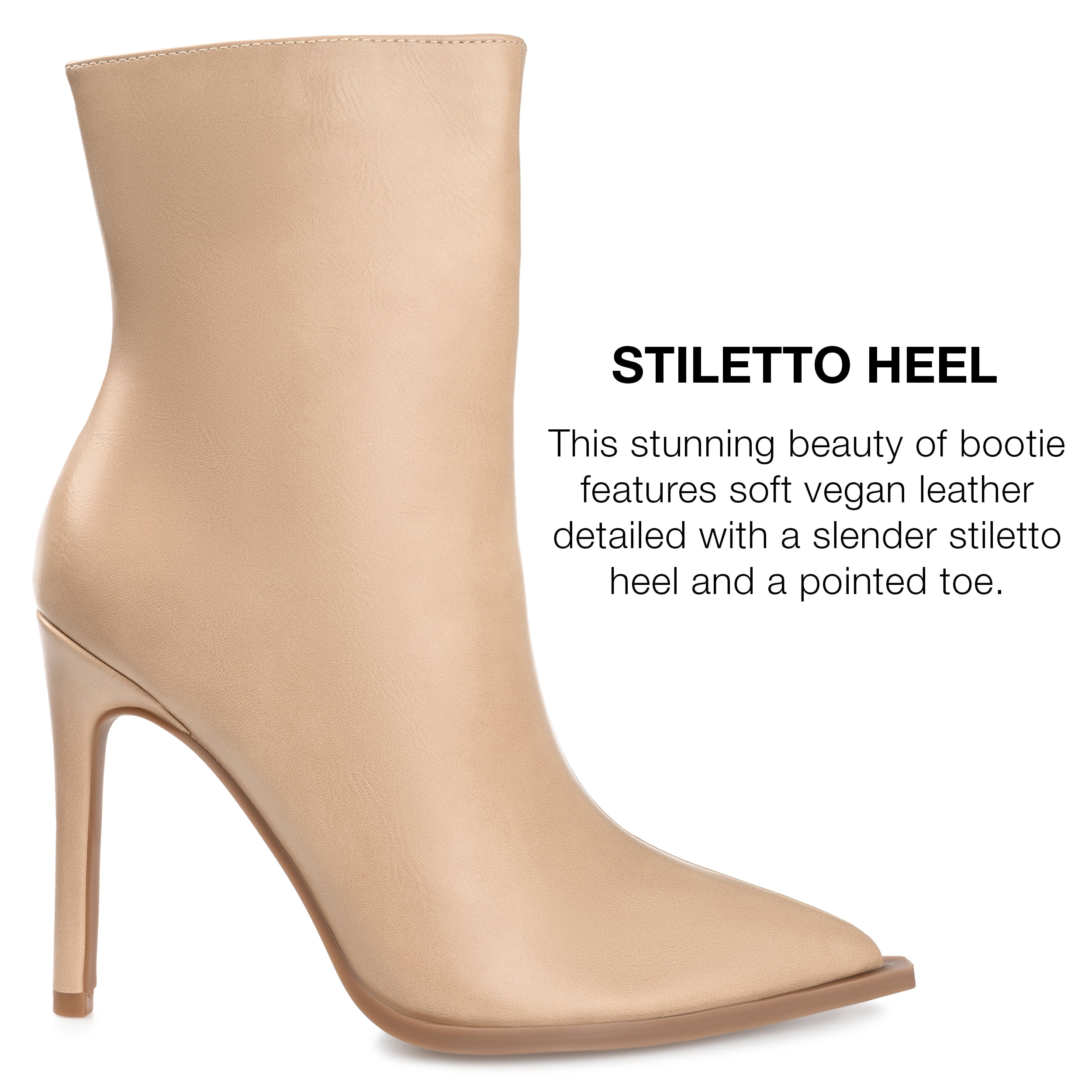 Journee Collection Womens Limma Pointed Toe Stiletto High Ankle Booties