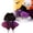 (A050 Purple 13.78"), variant on Halloween Witch Dog Dress,Gothic Lolita Pet Costume With Black Velvet Top, Purple Tutu Skirt & Bow Gem, Princess Outfit For Small Dogs Cats Puppy Party Wear New