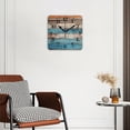 thumbnail image 2 of Non-Ticking Silent Wall Clocks Battery Operated Personalized Decor Clock for Living Room,Bedroom-Wooden Wall With Distressed And Weathered(16inch), 2 of 4