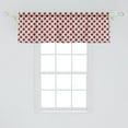 thumbnail image 2 of Ambesonne Stars Window Valance, Marine Inspired Stripes, 54" X 18", Pale Blue Ruby and Ivory, 2 of 3