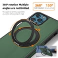 thumbnail image 2 of ELEHOLD Case for iPhone 12 Pro Max,  Magnetic Leather Case with 360°Rotatable Ring Stand [Compatible with MagSafe] Phone Case,Darkgreen, 2 of 6