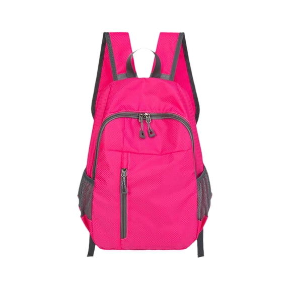 Hyknon Travel Backpack for Women Men, Large Capacity Lightweight Hiking Backpack, Foldable Daily Leisure Sports Bag, Portable Durable Casual Bag, Daily Daypack for Camping Outdoor Activities, Red