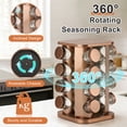 thumbnail image 3 of Rotating Spice Rack, 16-Jar Seasoning Organizer with Funnel & Labels, Kitchen Storage Rack for Countertop, Cabinet, Pantry, 3 of 6