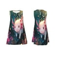 thumbnail image 7 of Uemuo Whimsical Axolotl Fantasy Pattern Women’s Sleeveless Dress – Casual Summer A-Line Dress, Stylish and Comfortable Sundress for Hot Weather, 7 of 7